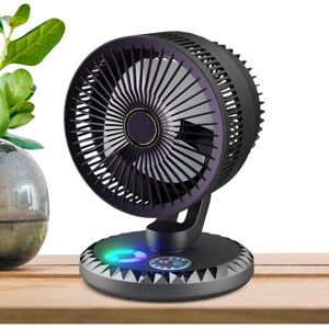 Unbranded (Black Air Circulation Fan) Silent Desk Fan - Portable Circulator Fan - 90-Degre Unbranded (Black Air Circulation Fan) Silent Desk Fan - Portable Circulator Fan - 90-Degre