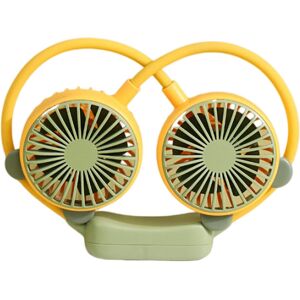 Unbranded (Yellow) Portable Neck Fan 2 Speeds Adjustable USB Rechargeable Personal Fan Unbranded (Yellow) Portable Neck Fan 2 Speeds Adjustable USB Rechargeable Personal Fan