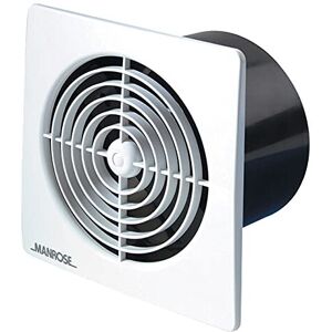 Manrose LP100SSW 4" 100mm White Low Profile Standard Extractor Bathroom Fan (Whi Manrose LP100SSW 4" 100mm White Low Profile Standard Extractor Bathroom Fan (Whi