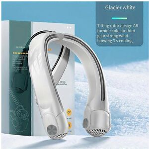 Unbranded (White) 2024 New Wearable Neck Fan Portable Air Conditioner Rechargeable Bladele Unbranded (White) 2024 New Wearable Neck Fan Portable Air Conditioner Rechargeable Bladele