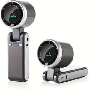CLOSKYE (Black) Portable Foldable Handheld Fan - USB Rechargeable, Ultra-Quiet 5-Speed A CLOSKYE (Black) Portable Foldable Handheld Fan - USB Rechargeable, Ultra-Quiet 5-Speed A