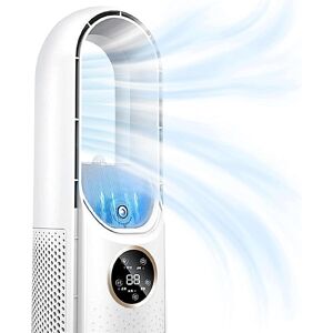Unbranded (White) Portable Air Conditioner Fan – Ultra-Quiet, 3 Speeds + LED Light, Evapor Unbranded (White) Portable Air Conditioner Fan – Ultra-Quiet, 3 Speeds + LED Light, Evapor