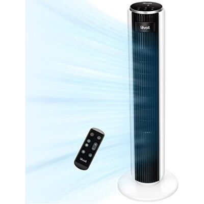 LEVOIT Tower Fan - Quiet 28 dB - Oscillating 90° - 36 Inch - Bedroom Fan LEVOIT Tower Fan - Quiet 28 dB - Oscillating 90° - 36 Inch - Bedroom Fan