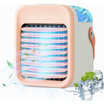 Unbranded REFURBISHED (pink) Qinux Airgo Mini Air Cooler Portable Air Cooler Conditioning Fan Unit Chi Unbranded REFURBISHED (pink) Qinux Airgo Mini Air Cooler Portable Air Cooler Conditioning Fan Unit Chi