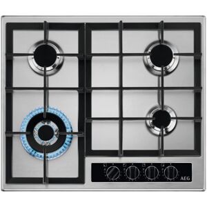 AEG 6000 Slim line Gas Hob with Wok Burner, 60cm 4 Burners, Step AEG 6000 Slim line Gas Hob with Wok Burner, 60cm 4 Burners, Step