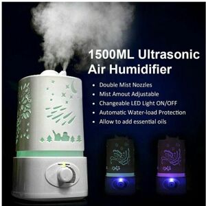 Unbranded 1.5L Ultrasonic Air Humidifier Diffuser Purifier Aroma Room LED Change Unbranded 1.5L Ultrasonic Air Humidifier Diffuser Purifier Aroma Room LED Change
