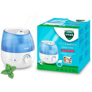 Vicks Mini Cool Mist ultrasonic humidifier - Adjustable mist control - 1.8 L Tan Vicks Mini Cool Mist ultrasonic humidifier - Adjustable mist control - 1.8 L Tan