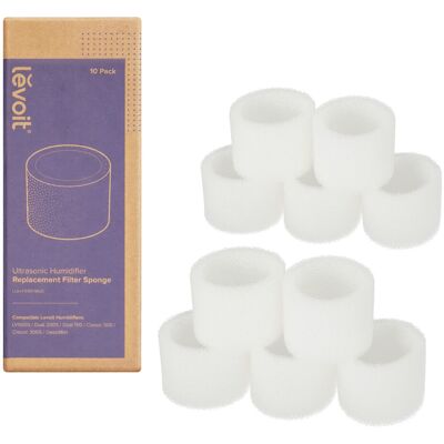 LEVOIT Replacement Water Tank Filters - 10 Pack - White LEVOIT Replacement Water Tank Filters - 10 Pack - White