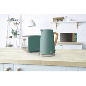 Swan Nordic Green 20L 800W Digital Microwave 270mm Turntable, 1.7L Cordless Rapi Swan Nordic Green 20L 800W Digital Microwave 270mm Turntable, 1.7L Cordless Rapi