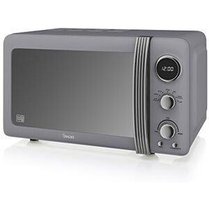 Swan Products SM22030GRN Retro Digital Microwave, 20 Litre, 800 W, Grey by Swan Swan Products SM22030GRN Retro Digital Microwave, 20 Litre, 800 W, Grey by Swan
