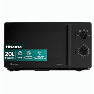 Hisense 700 Watts 20 Litre Inverter Microwave Oven H20MOBP1HIUK Black, Automatic Hisense 700 Watts 20 Litre Inverter Microwave Oven H20MOBP1HIUK Black, Automatic