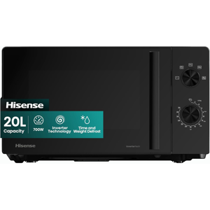 Hisense 700 Watts 20 Litre Inverter Microwave Oven H20MOBP1HIUK Black, Automatic Hisense 700 Watts 20 Litre Inverter Microwave Oven H20MOBP1HIUK Black, Automatic