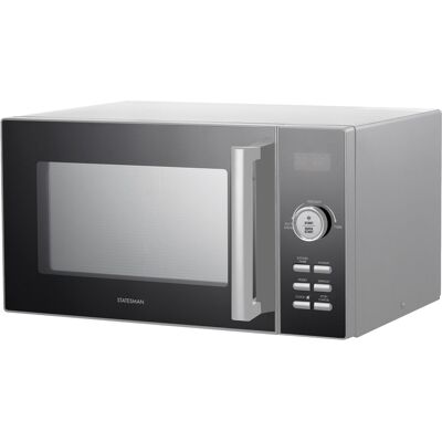 Statesman 23L 900W Digital Solo Microwave with Stainless Steel Interior, 11 Powe Statesman 23L 900W Digital Solo Microwave with Stainless Steel Interior, 11 Powe