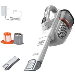 Black & Decker dustbuster Handheld Vacuum, Cordless, AdvancedClean+, White (HHVK32 Black & Decker dustbuster Handheld Vacuum, Cordless, AdvancedClean+, White (HHVK32