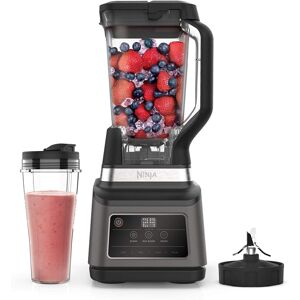 2-in-1 Ninja Black/Silver Blender with Auto-iQ (BN750UK) 1200 W, 2.1 Litre Jug, 2-in-1 Ninja Black/Silver Blender with Auto-iQ (BN750UK) 1200 W, 2.1 Litre Jug,