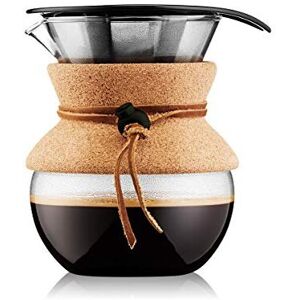 BODUM 11592-109 Pour Over Coffee Maker with Permanent Filter, 0.5 L, Cork, multi BODUM 11592-109 Pour Over Coffee Maker with Permanent Filter, 0.5 L, Cork, multi