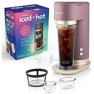 Breville Iced+Hot Coffee Maker Plus Coffee Cup with Straw Brews Hot Filter C Breville Iced+Hot Coffee Maker Plus Coffee Cup with Straw Brews Hot Filter C