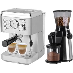 (COCM41522CG41013) Geepas Coffee Machine &Conical Burr Coffee Grinder (COCM41522CG41013) Geepas Coffee Machine &Conical Burr Coffee Grinder