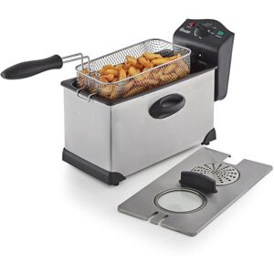 Swan SD6040N 3 Litre Stainless Steel Deep Fat Fryer with Viewing Window and Safe Swan SD6040N 3 Litre Stainless Steel Deep Fat Fryer with Viewing Window and Safe