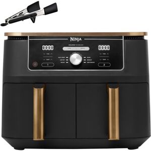 Ninja Foodi MAX Dual Zone Air Fryer, Amazon Exclusive, Tongs, 2 Drawers, 9.5L, 6 Ninja Foodi MAX Dual Zone Air Fryer, Amazon Exclusive, Tongs, 2 Drawers, 9.5L, 6