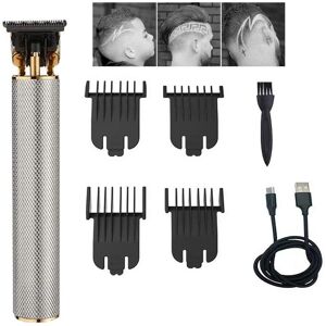 (Silver) VGR T-Outliner Cordless Retro Hair Clipper (Silver) VGR T-Outliner Cordless Retro Hair Clipper