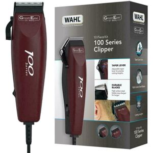 Wahl 100 GroomEase Hair Clipper Shaver Trimmer Kit Corded 9-Piece Set - Maroon Wahl 100 GroomEase Hair Clipper Shaver Trimmer Kit Corded 9-Piece Set - Maroon