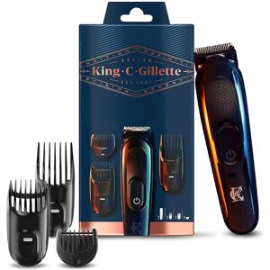 King C. Gillette Beard Trimmer Kit - Cordless, Lifetime Sharp Blades, 3 Combs - Men's Grooming King C. Gillette Beard Trimmer Kit - Cordless, Lifetime Sharp Blades, 3 Combs - Men's Grooming