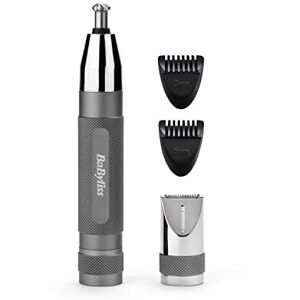 BaByliss Super-X Metal Nose Trimmer, Ear and Eyebrow Hair Trimmer, robust metal housing, BaByliss Super-X Metal Nose Trimmer, Ear and Eyebrow Hair Trimmer, robust metal housing,