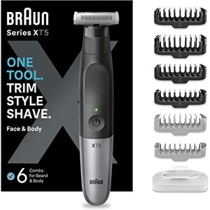 Braun Series XT5 One Blade Hybrid Beard & Stubble Trimmer, Electric Shaver for Men, Bo Braun Series XT5 One Blade Hybrid Beard & Stubble Trimmer, Electric Shaver for Men, Bo