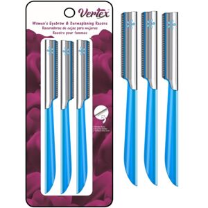 Vertex 001 Women's Dermaplaning Facial Razor - Blue Peach Fuzz Remover, Eyebrow Vertex 001 Women's Dermaplaning Facial Razor - Blue Peach Fuzz Remover, Eyebrow