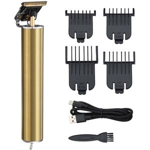 GreenZech (Gold) USB Rechargeable Cordless Electric Pro T-outliner Hair Trimmer Portable H GreenZech (Gold) USB Rechargeable Cordless Electric Pro T-outliner Hair Trimmer Portable H
