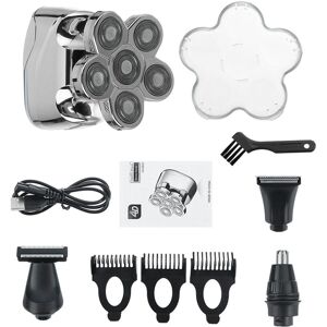 GreenZech (Silver) 4 IN 1 Electric Shaver Trimmer Beard Razor USB Rechargeable Wet & Dry M GreenZech (Silver) 4 IN 1 Electric Shaver Trimmer Beard Razor USB Rechargeable Wet & Dry M