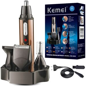 Unbranded Kemei 6660 4in1 Rechargeable Micro Nose Hair Trimmer Beard Grooming For Men Eyeb Unbranded Kemei 6660 4in1 Rechargeable Micro Nose Hair Trimmer Beard Grooming For Men Eyeb
