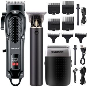 Unbranded Hair Clippers For Men 3-piece Set Professional Beard Trimmer Shaver Beard Trimmi Unbranded Hair Clippers For Men 3-piece Set Professional Beard Trimmer Shaver Beard Trimmi