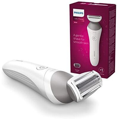 Philips Lady Shaver Series 6000 BRL126/00 Cordless with Wet and Dry use, White Philips Lady Shaver Series 6000 BRL126/00 Cordless with Wet and Dry use, White