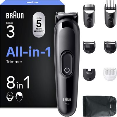 Braun 8-in-1 All-in-One Beard Trimmer & Hair Clipper for Men, Series Braun 8-in-1 All-in-One Beard Trimmer & Hair Clipper for Men, Series