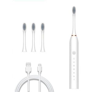 Unbranded (White) Sonic Electric Toothbrush Ultrasonic Automatic USB Rechargeable IPX7 Wat Unbranded (White) Sonic Electric Toothbrush Ultrasonic Automatic USB Rechargeable IPX7 Wat