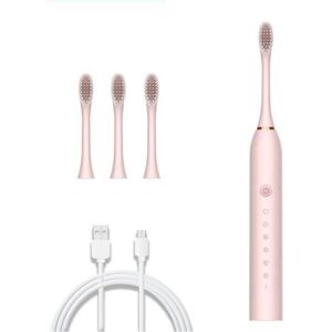 Unbranded (Pink) Sonic Electric Toothbrush Ultrasonic Automatic USB Rechargeable IPX7 Wate Unbranded (Pink) Sonic Electric Toothbrush Ultrasonic Automatic USB Rechargeable IPX7 Wate