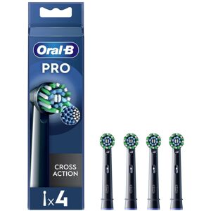 Oral-B Pro Cross Action Electric Toothbrush Heads - 4 Pack (EB50RX) – Black Pro, Oral-B Pro Cross Action Electric Toothbrush Heads - 4 Pack (EB50RX) – Black Pro,