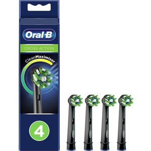Oral-B Crossaction Electric Toothbrush Replacement Brush Head Refills Black 4 Co Oral-B Crossaction Electric Toothbrush Replacement Brush Head Refills Black 4 Co