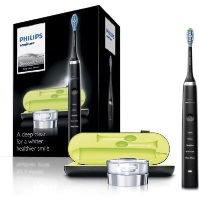 Philips Black Sonicare DiamondClean Electric Toothbrush With USB Travel Charger Philips Black Sonicare DiamondClean Electric Toothbrush With USB Travel Charger