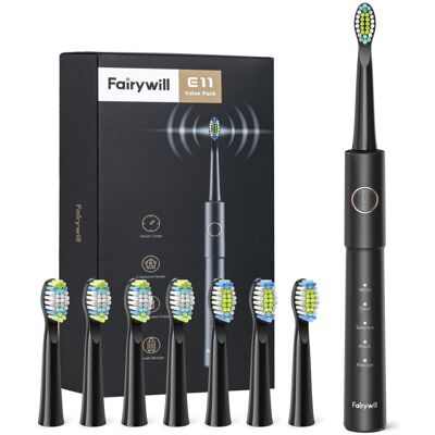 Fairywill E11 Electric Toothbrush & 8 Brush Heads Fairywill E11 Electric Toothbrush & 8 Brush Heads