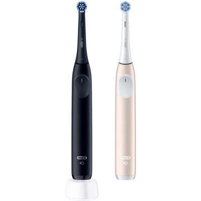Oral-B iO2 Night Black & Pink Electric Toothbrush Duo - Night - Electric Toothbrush Oral-B iO2 Night Black & Pink Electric Toothbrush Duo - Night - Electric Toothbrush