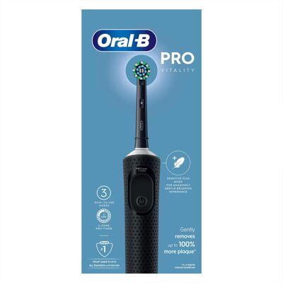 Oral-B Vitality Pro Rechargeable Electric Toothbrush with 1 Brush Heads, Black Oral-B Vitality Pro Rechargeable Electric Toothbrush with 1 Brush Heads, Black