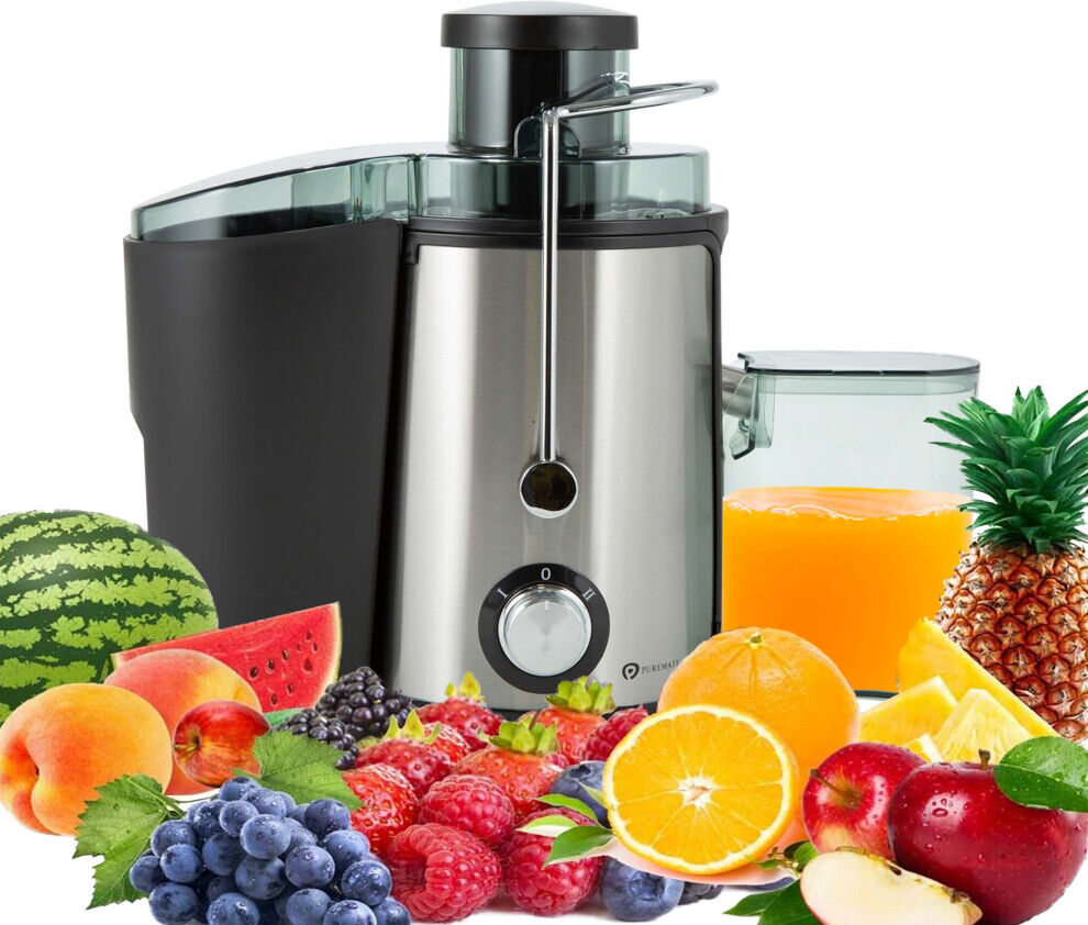 PureMate 600W NaturoPure Whole Fruit & Vegetable Juicer Machine