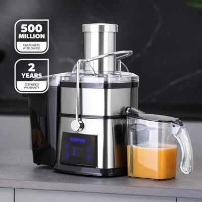 GEEPAS Juice Extractor Digital Centrifugal Juicer Machines for Whole Fruits & GEEPAS Juice Extractor Digital Centrifugal Juicer Machines for Whole Fruits &