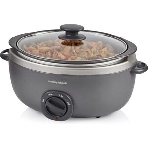 Morphy Richards 461022 Oval Sear & Stew 6.5 Litre Slow Cooker Titanium Morphy Richards 461022 Oval Sear & Stew 6.5 Litre Slow Cooker Titanium