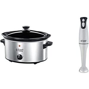 Russell Hobbs Slow Cooker 23200, 3.5 L - Stainless Steel Silver & 22241 Food Collection Hand B Russell Hobbs Slow Cooker 23200, 3.5 L - Stainless Steel Silver & 22241 Food Collection Hand B