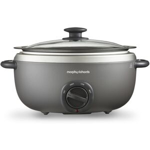 Morphy Richards 461022 Slow Cooker, Aluminium, 240 W, 6.5 liters, Titanium Morphy Richards 461022 Slow Cooker, Aluminium, 240 W, 6.5 liters, Titanium