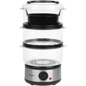 Salter 3 Tier Electric Food Steamer - 7.5L, Stackable Steaming Baskets, Dishwash Salter 3 Tier Electric Food Steamer - 7.5L, Stackable Steaming Baskets, Dishwash